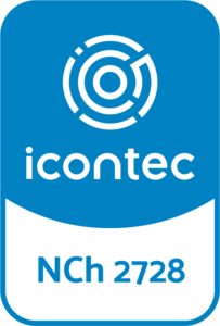 Logo ICONTEC 2728 azul con blanco